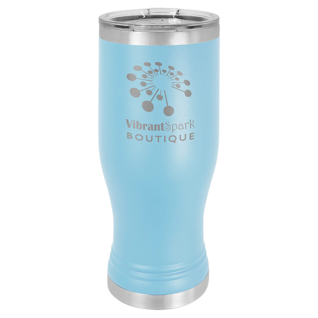 Custom Pilsners for Business | Logo + Text | Polar Camel® Insulated Stainless Steel 