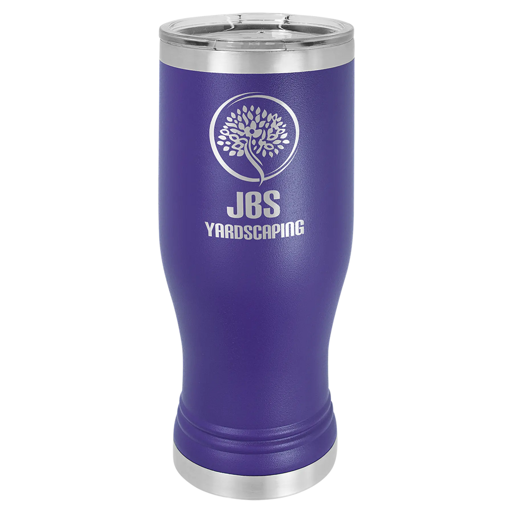 Custom Pilsners for Business | Logo + Text | Polar Camel® Insulated Stainless Steel 