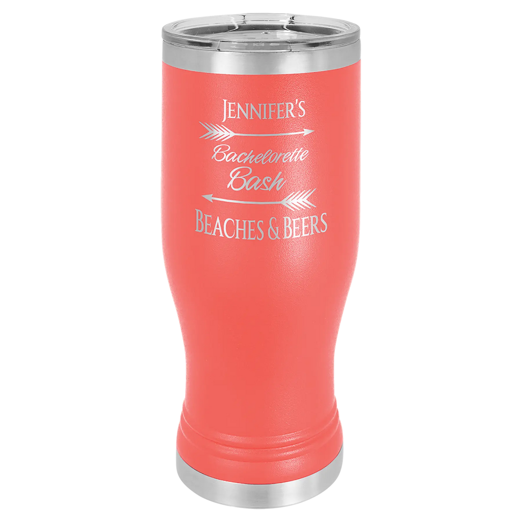 Custom Pilsners for Business | Logo + Text | Polar Camel® Insulated Stainless Steel 