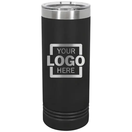Custom Skinny Tumblers for Business | Logo + Text | Polar Camel® Insulated Stainless Steel 