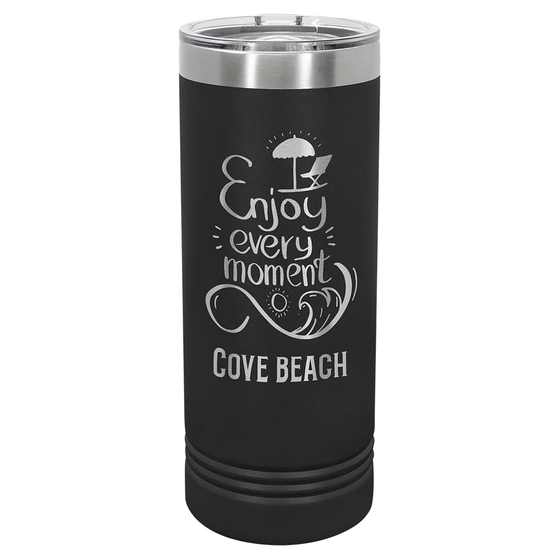 Custom Skinny Tumblers for Business | Logo + Text | Polar Camel® Insulated Stainless Steel 