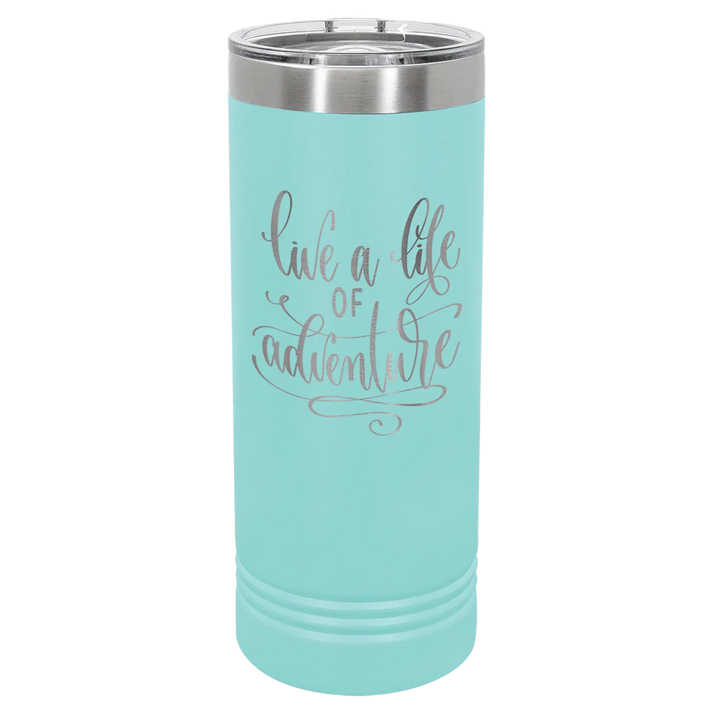 Custom Skinny Tumblers for Business | Logo + Text | Polar Camel® Insulated Stainless Steel 