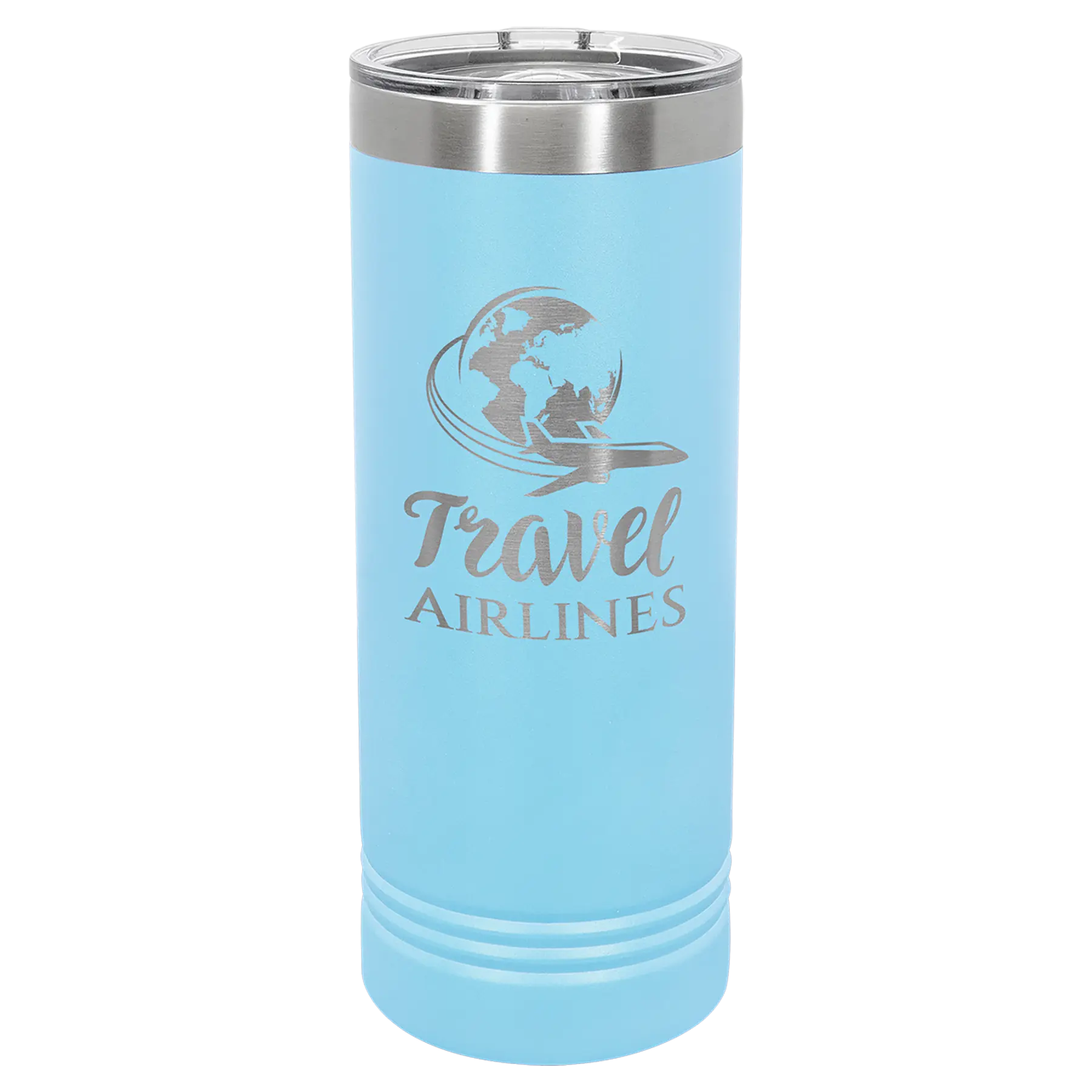 Custom Skinny Tumblers for Business | Logo + Text | Polar Camel® Insulated Stainless Steel 