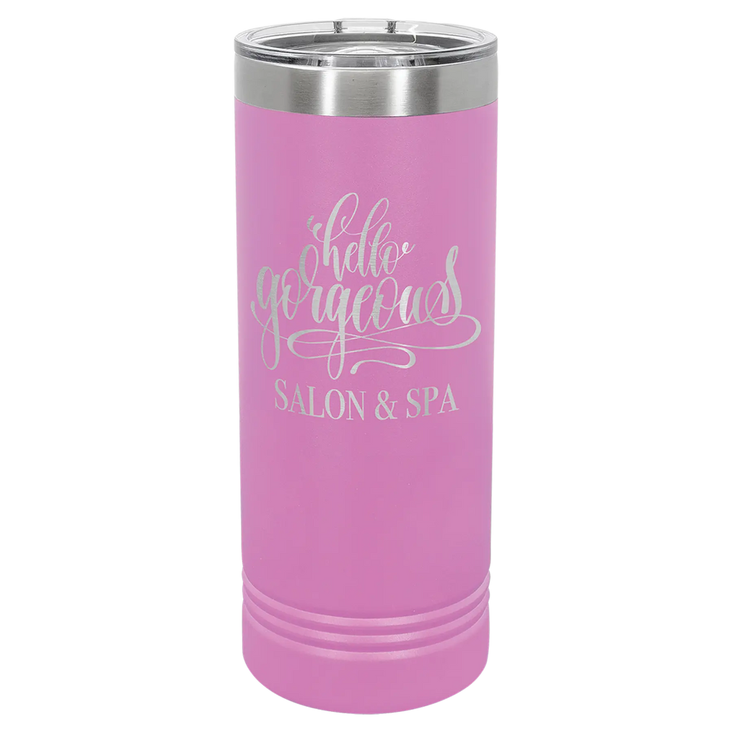 Custom Skinny Tumblers for Business | Logo + Text | Polar Camel® Insulated Stainless Steel 
