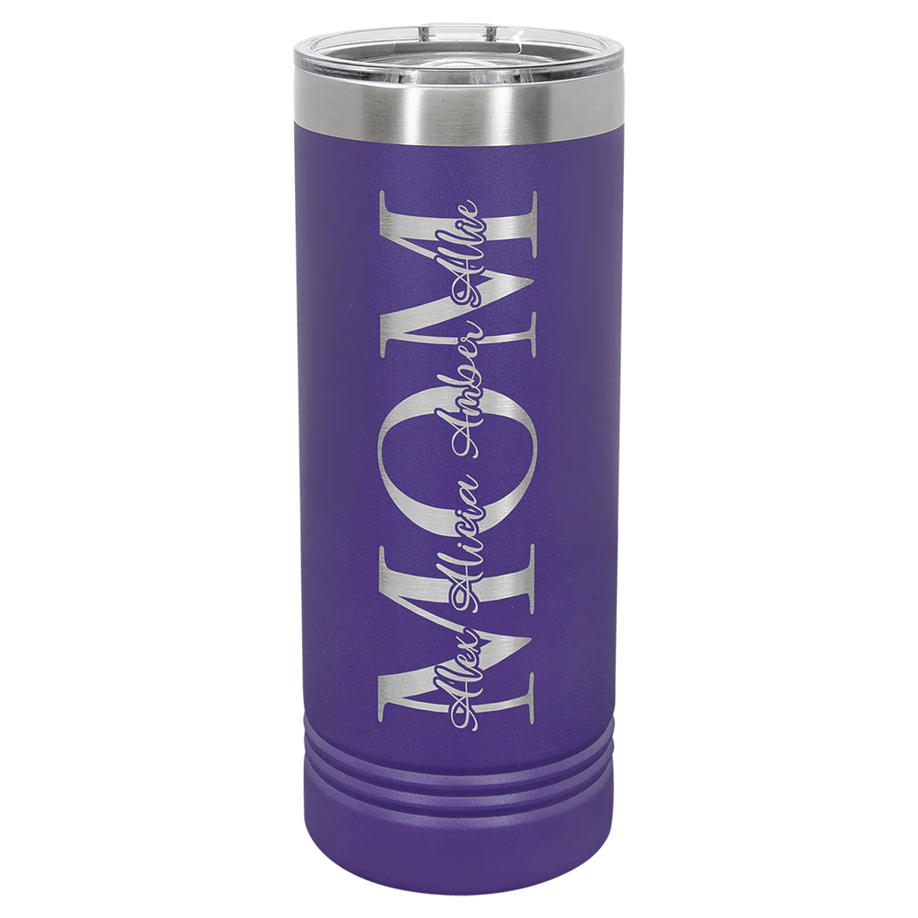 Custom Skinny Tumblers for Business | Logo + Text | Polar Camel® Insulated Stainless Steel 
