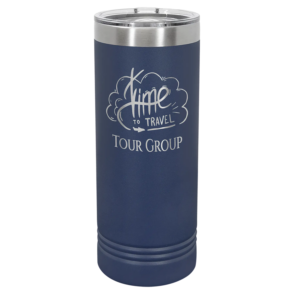 Custom Skinny Tumblers for Business | Logo + Text | Polar Camel® Insulated Stainless Steel 