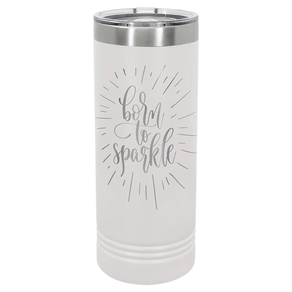 Custom Skinny Tumblers for Business | Logo + Text | Polar Camel® Insulated Stainless Steel 