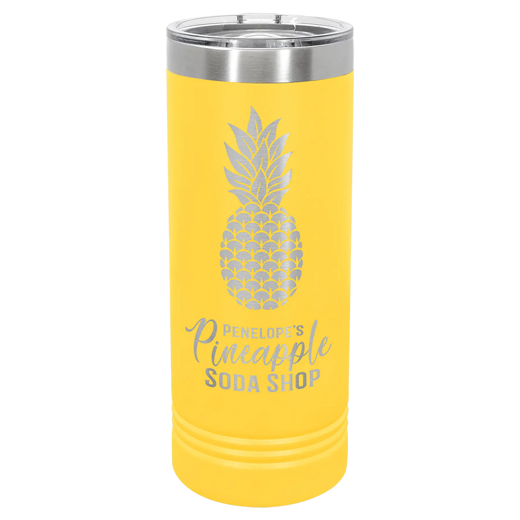 Custom Skinny Tumblers for Business | Logo + Text | Polar Camel® Insulated Stainless Steel 