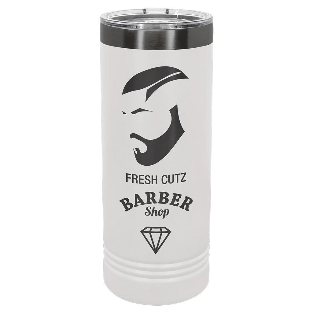 Custom Skinny Tumblers for Business | Logo + Text | Polar Camel® Insulated Stainless Steel 