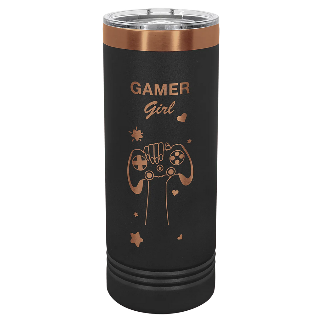 Custom Skinny Tumblers for Business | Logo + Text | Polar Camel® Insulated Stainless Steel 