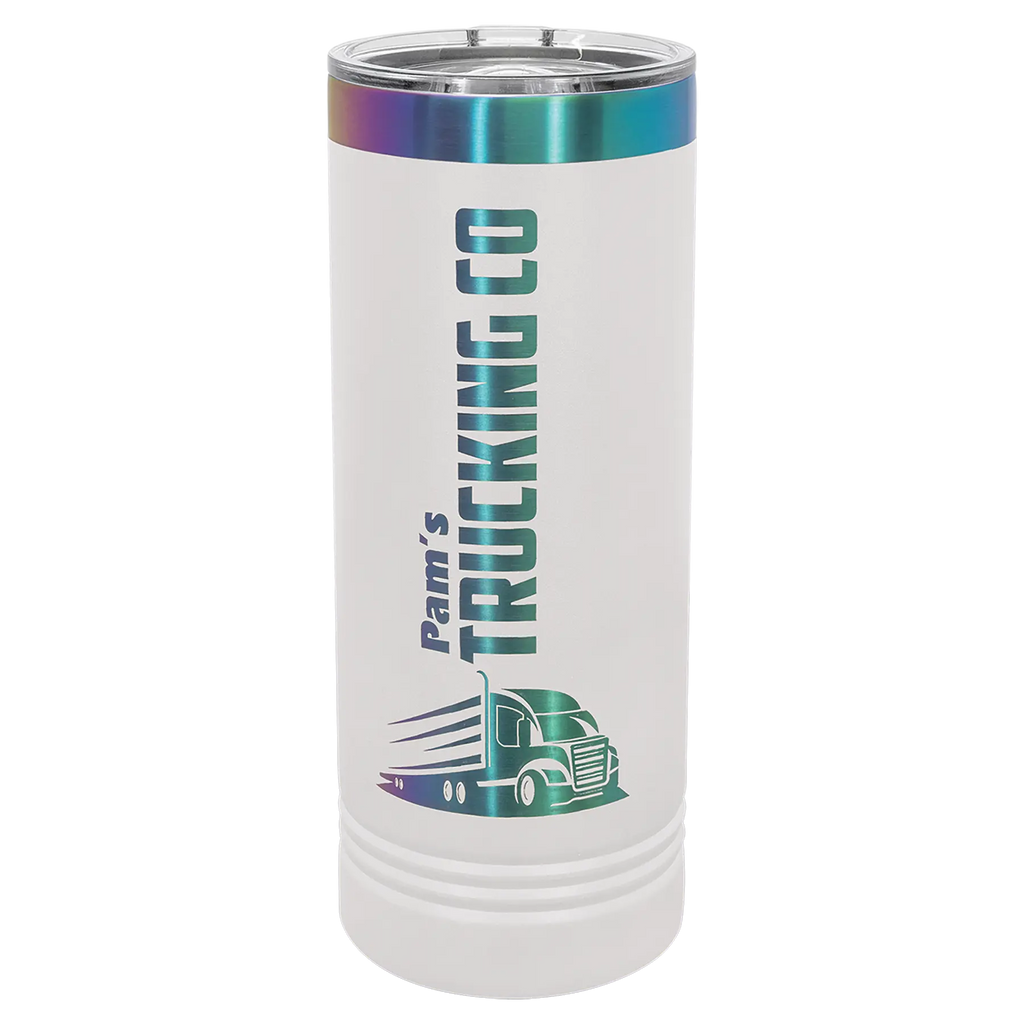 Custom Skinny Tumblers for Business | Logo + Text | Polar Camel® Insulated Stainless Steel 