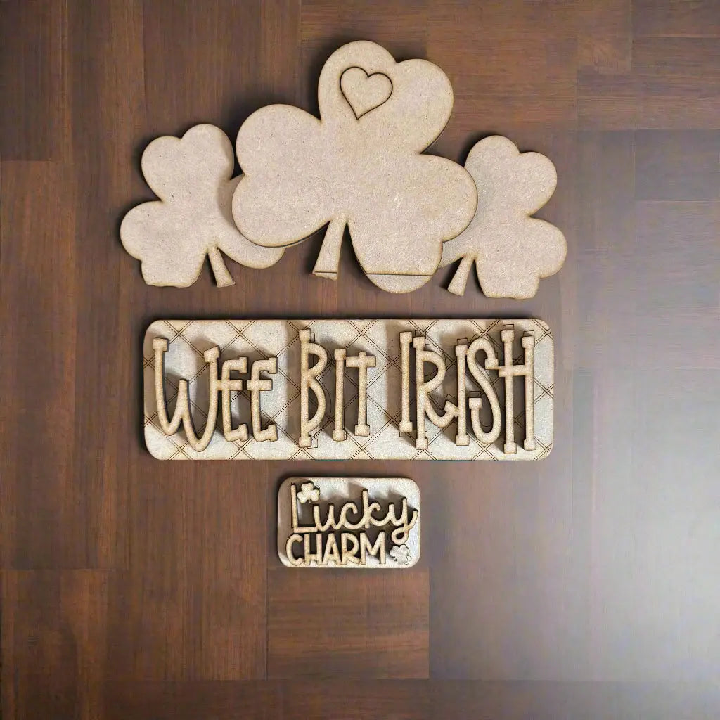 DIY Cutout Kit | Wee Bit Irish | St. Patrick's Day | Interchangeable Truck Add-On 