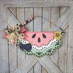 Watermelon Slice Door Hanger Sign | 14.5" or 11.5" | Welcome Sign | Vintage Watermelon 
