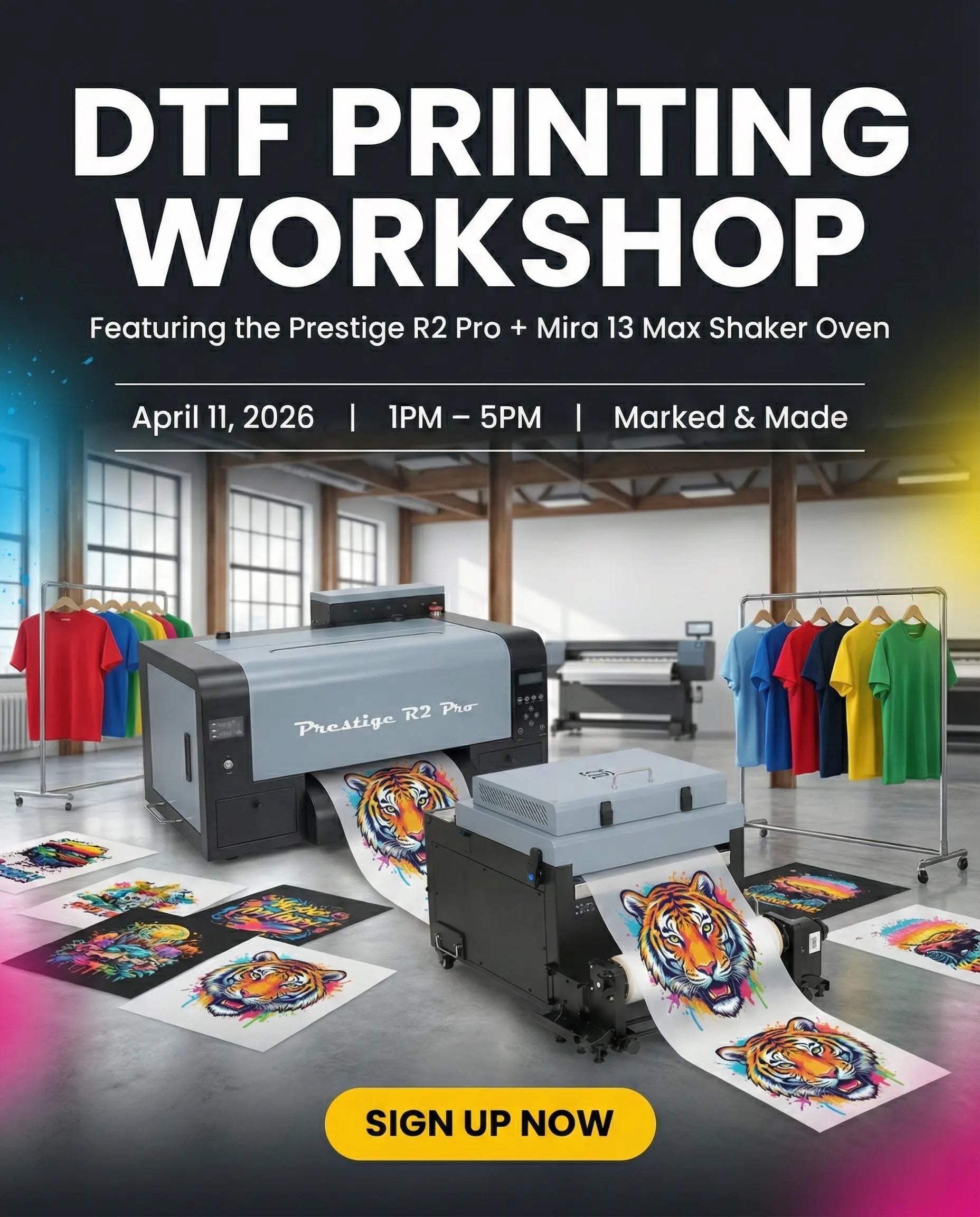 DTF Printing Workshop for Makers – Featuring the Prestige R2 Pro 