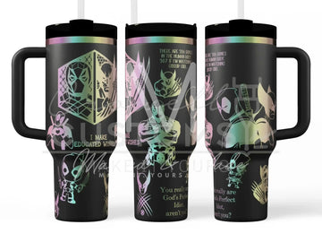 Deadpool + Wolverine  Quencher Tumbler (30oz, 40oz, + Stanleys)