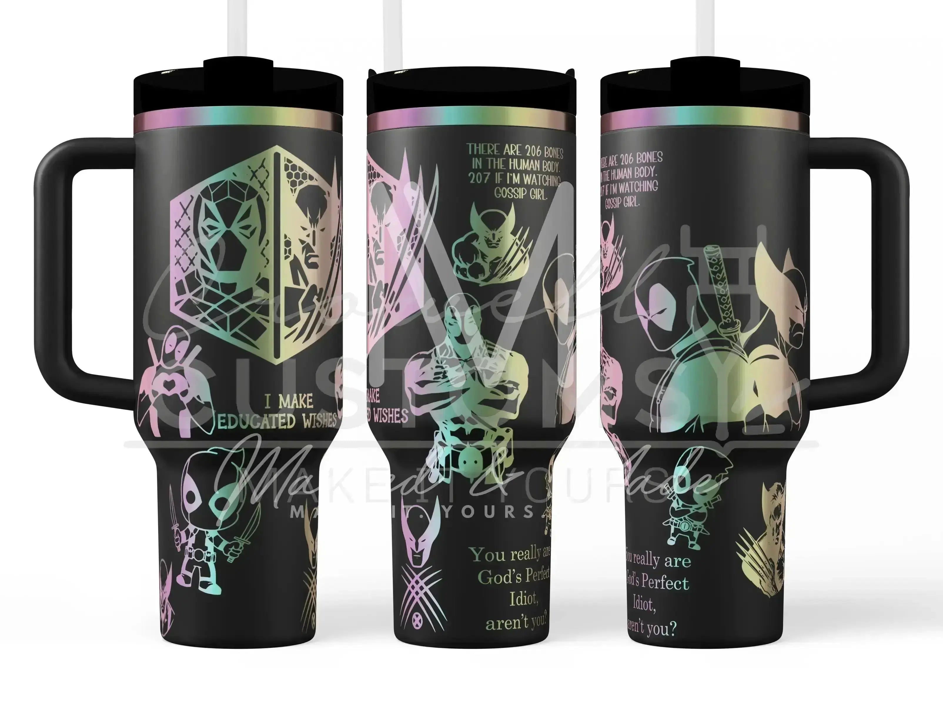 Deadpool + Wolverine  Quencher Tumbler (30oz, 40oz, + Stanleys)