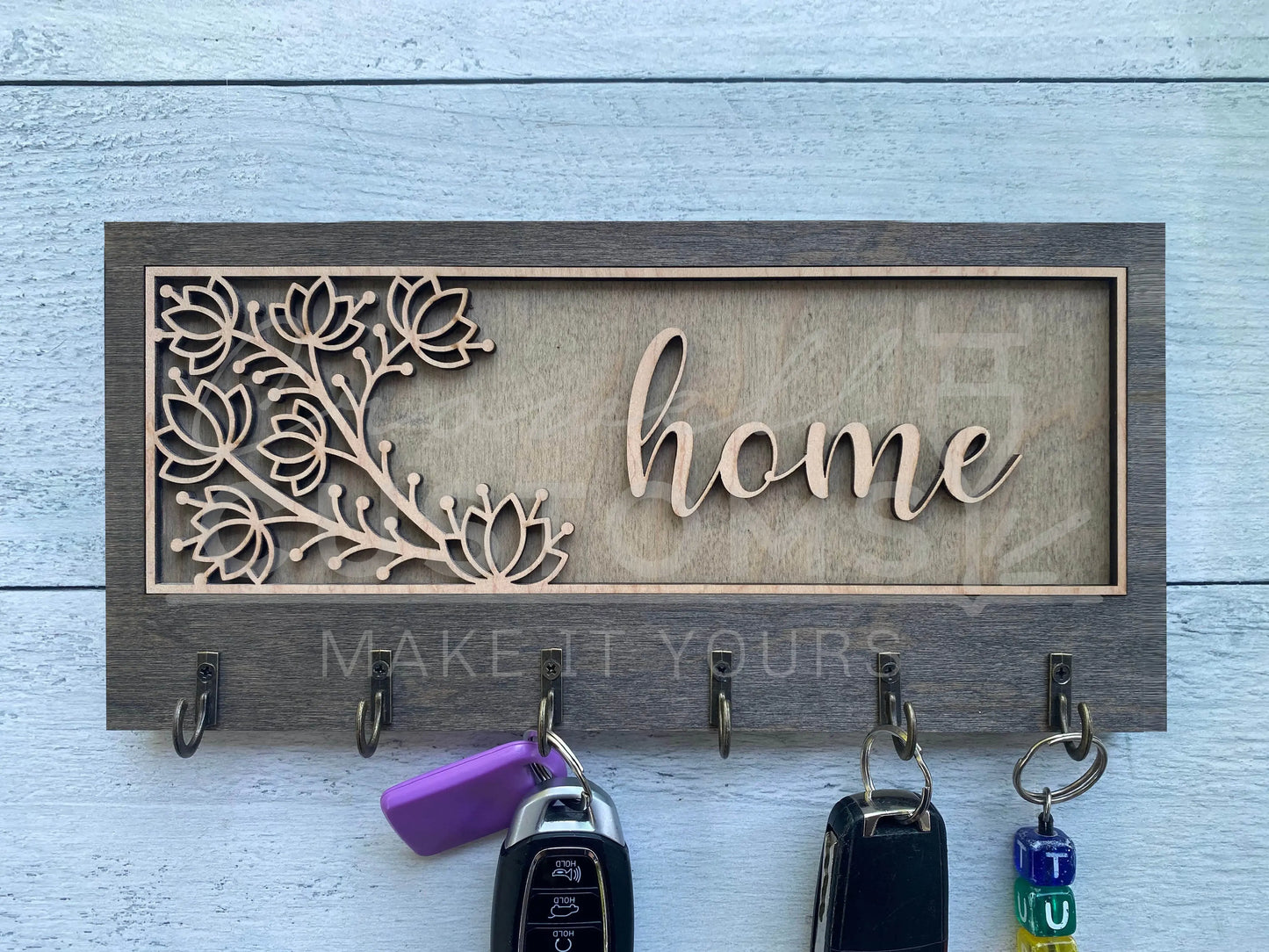 Decorative Key Hangers / Signs- Multilayer, Wood 