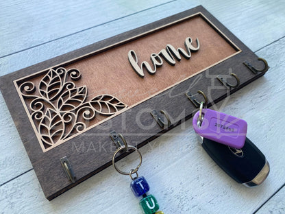 Decorative Key Hangers / Signs- Multilayer, Wood 