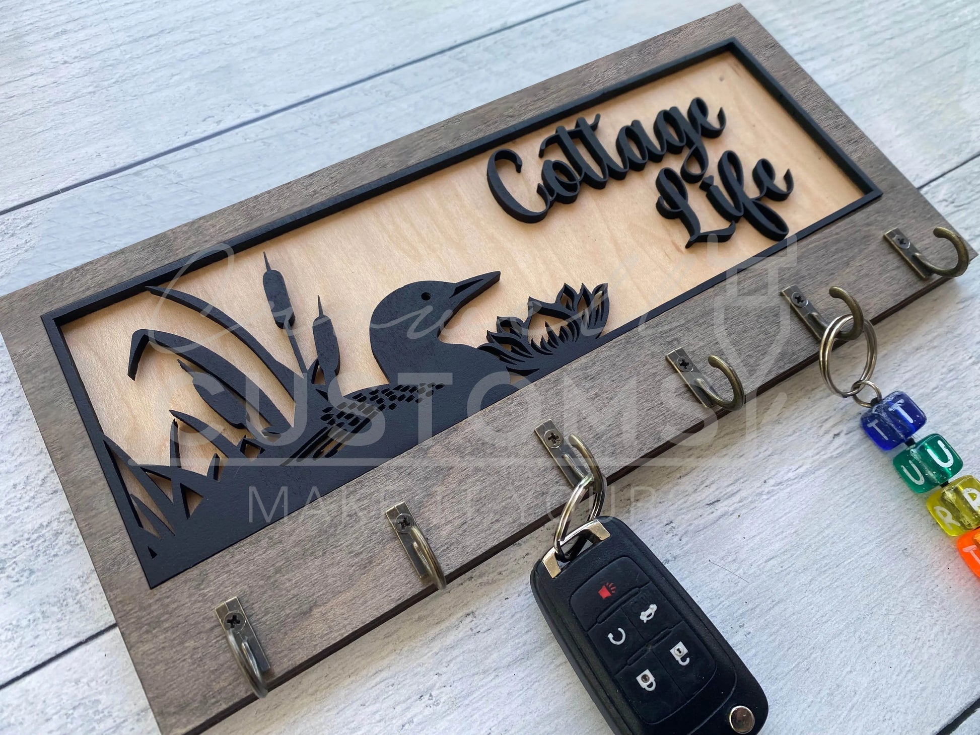 Decorative Key Hangers / Signs- Multilayer, Wood 