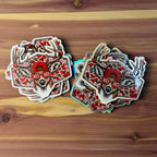 Deer Camo Pink - Valentine's Day | UV Printed Leather Hat Patch 