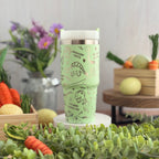 Dinosaur Engraved Pastel Green 14oz Tumbler 