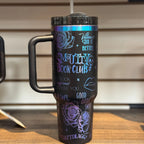 Dirty Romance (Smut Slut) Engraved 40oz Black to Rainbow Tumbler 