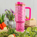 Disney Autographs / Signatures Tumbler Pink Shimmer to Copper 40oz