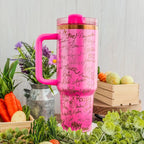 Disney Autographs / Signatures Tumbler Pink Shimmer to Copper 40oz