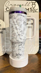 Disney Autograph (Character Signature) Quencher Tumbler (30oz, 40oz, + Stanleys)