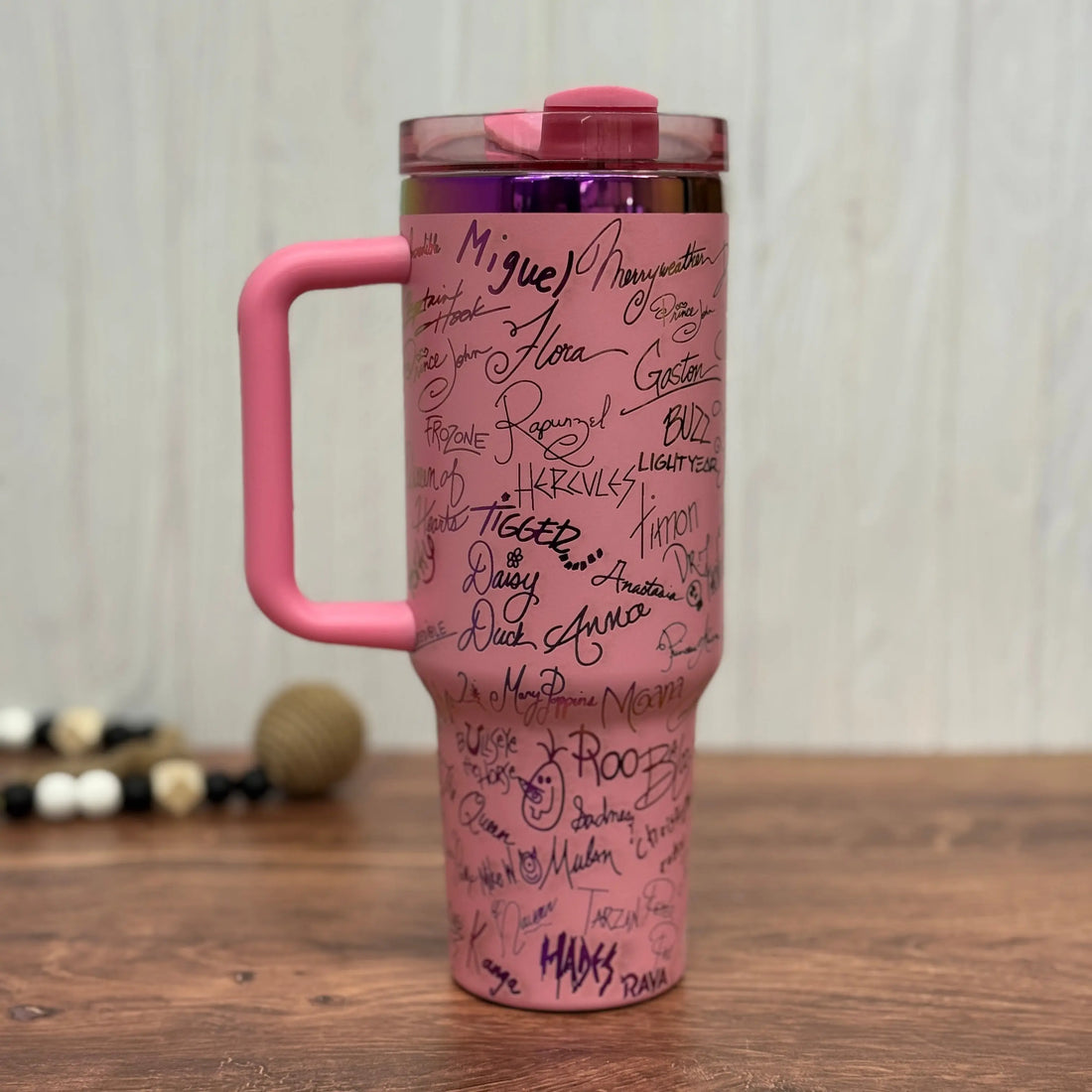 Disney Autographs / Signatures Tumbler Pink to Purple 40oz 