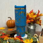Disney Lilo and Stitch Tumbler Blue to Gold 40oz 