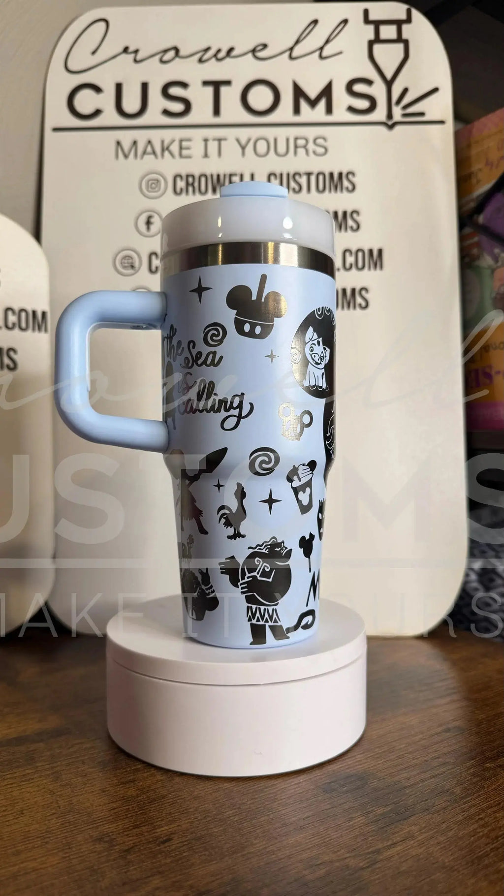 Disney Mickey Mouse Ear Pattern 14oz Mini Quencher Tumbler 