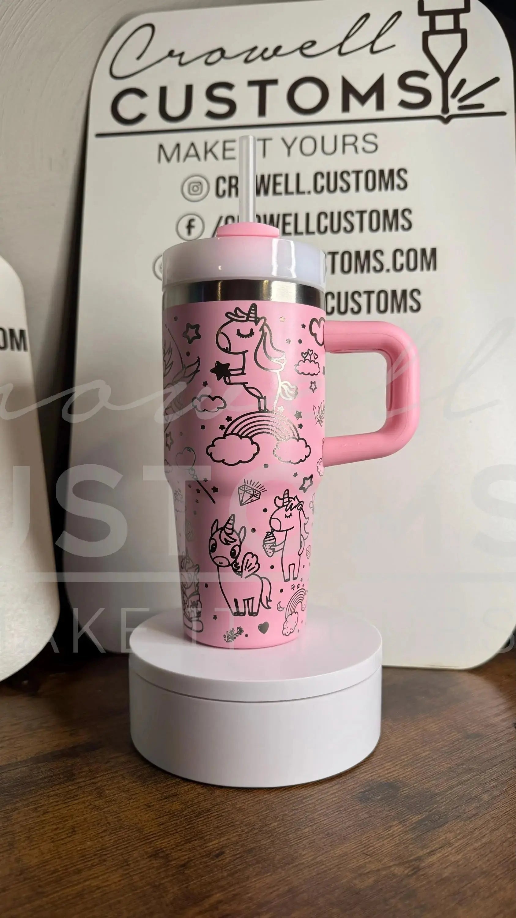 Disney Mickey Mouse Ear Pattern 14oz Mini Quencher Tumbler 