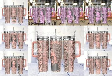 Disney Princess Quencher Tumbler (30oz, 40oz, + Stanleys) (Choose Design) 
