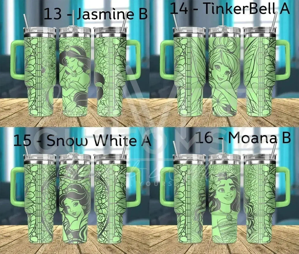 Disney Princess Quencher Tumbler (30oz, 40oz, + Stanleys) (Choose Design)