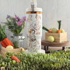 Disney Princess Engraved White to Copper Plated 30 oz Ice Flow Dupe Tumbler 