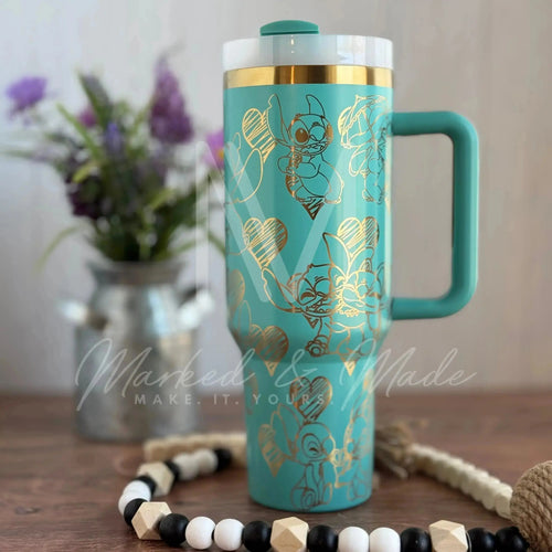 Disney Stitch Love  Quencher Tumbler (30oz, 40oz, + Stanleys)