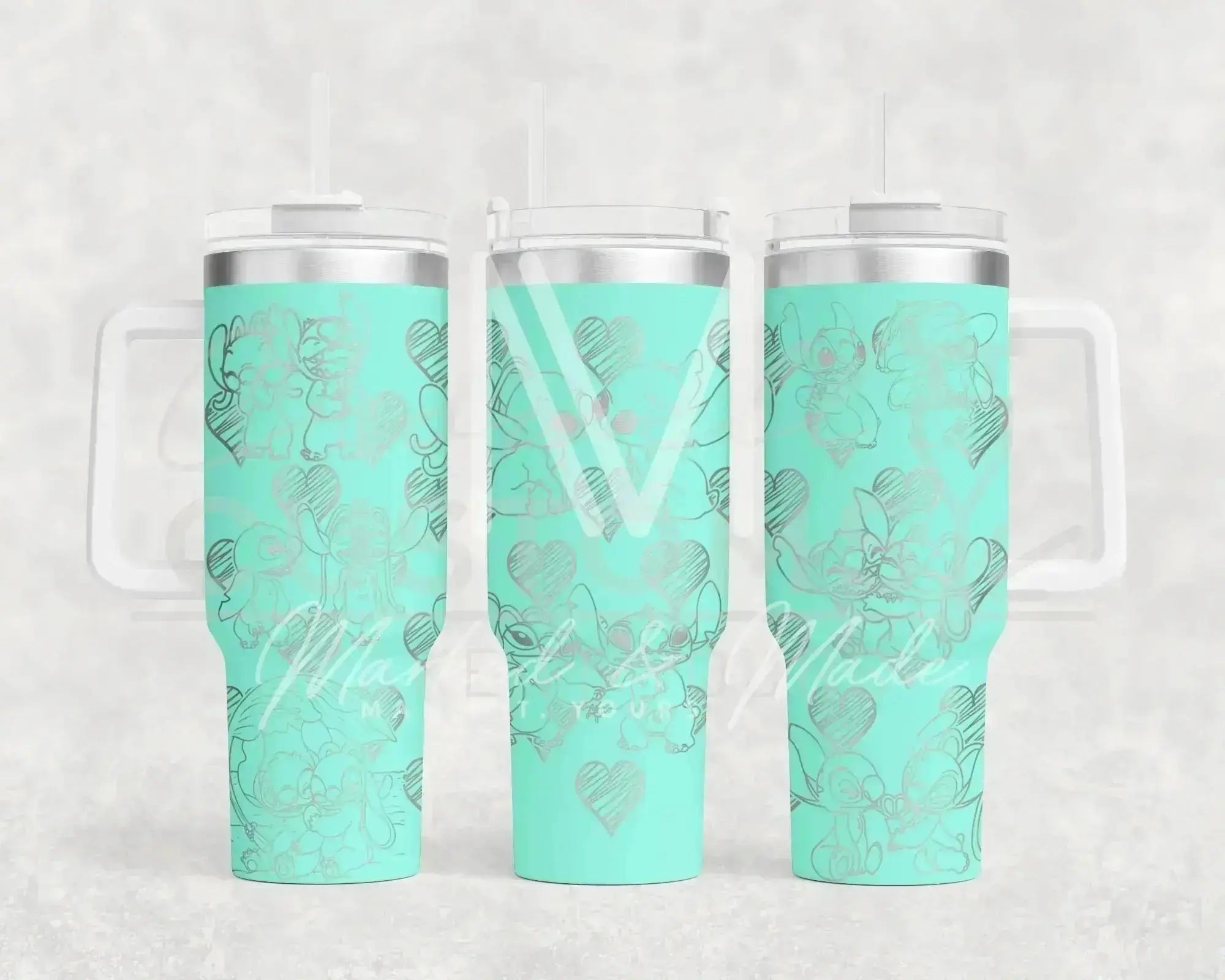 Disney Stitch Love  Quencher Tumbler (30oz, 40oz, + Stanleys)