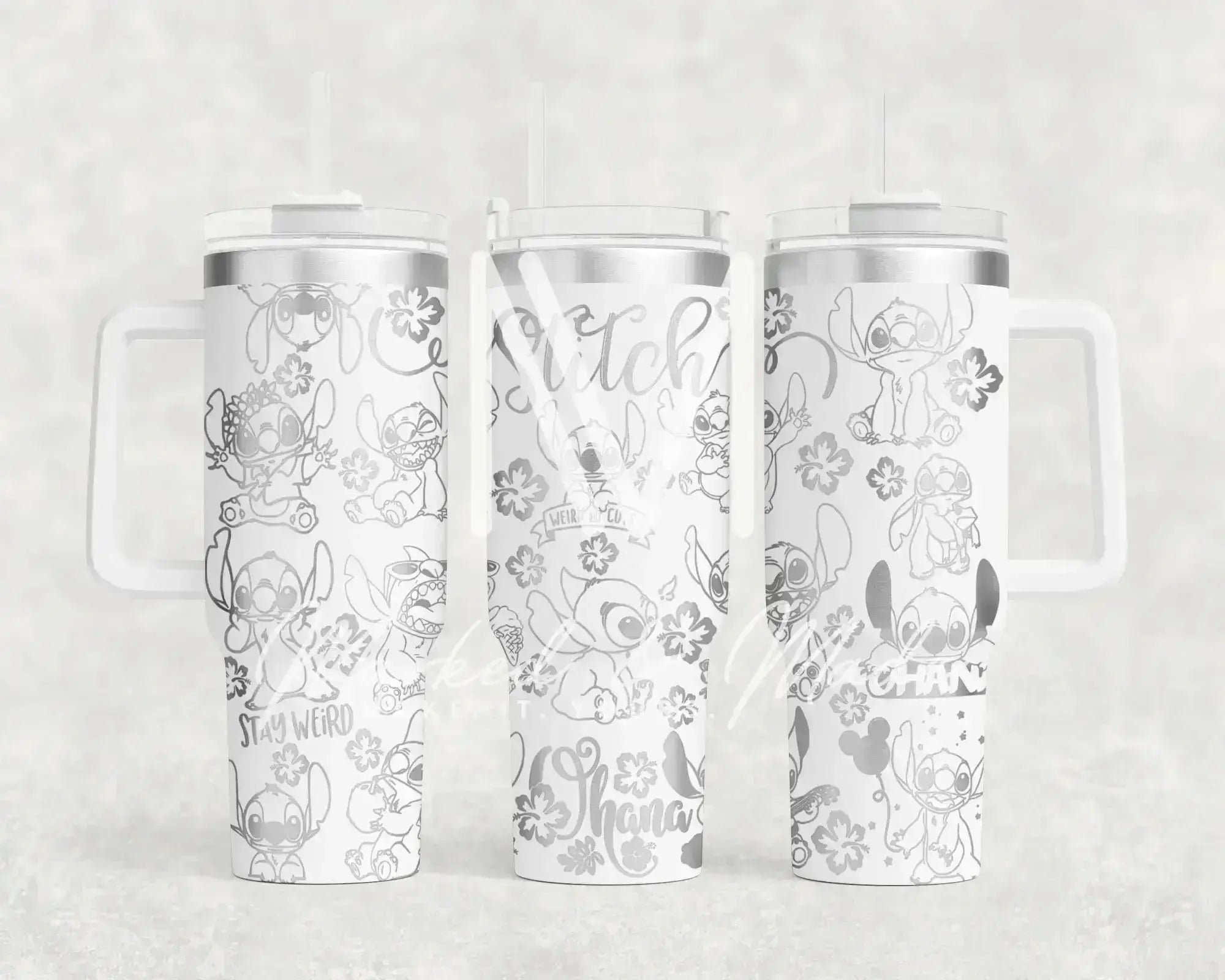 Disney Stitch Stay Weird  Quencher Tumbler (30oz, 40oz, + Stanleys)