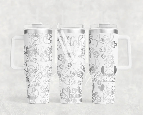 Disney Stitch Stay Weird  Quencher Tumbler (30oz, 40oz, + Stanleys)