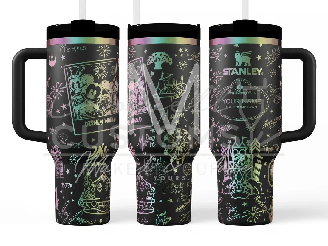 Disney World Rides  Quencher Tumbler (30oz, 40oz, + Stanleys)