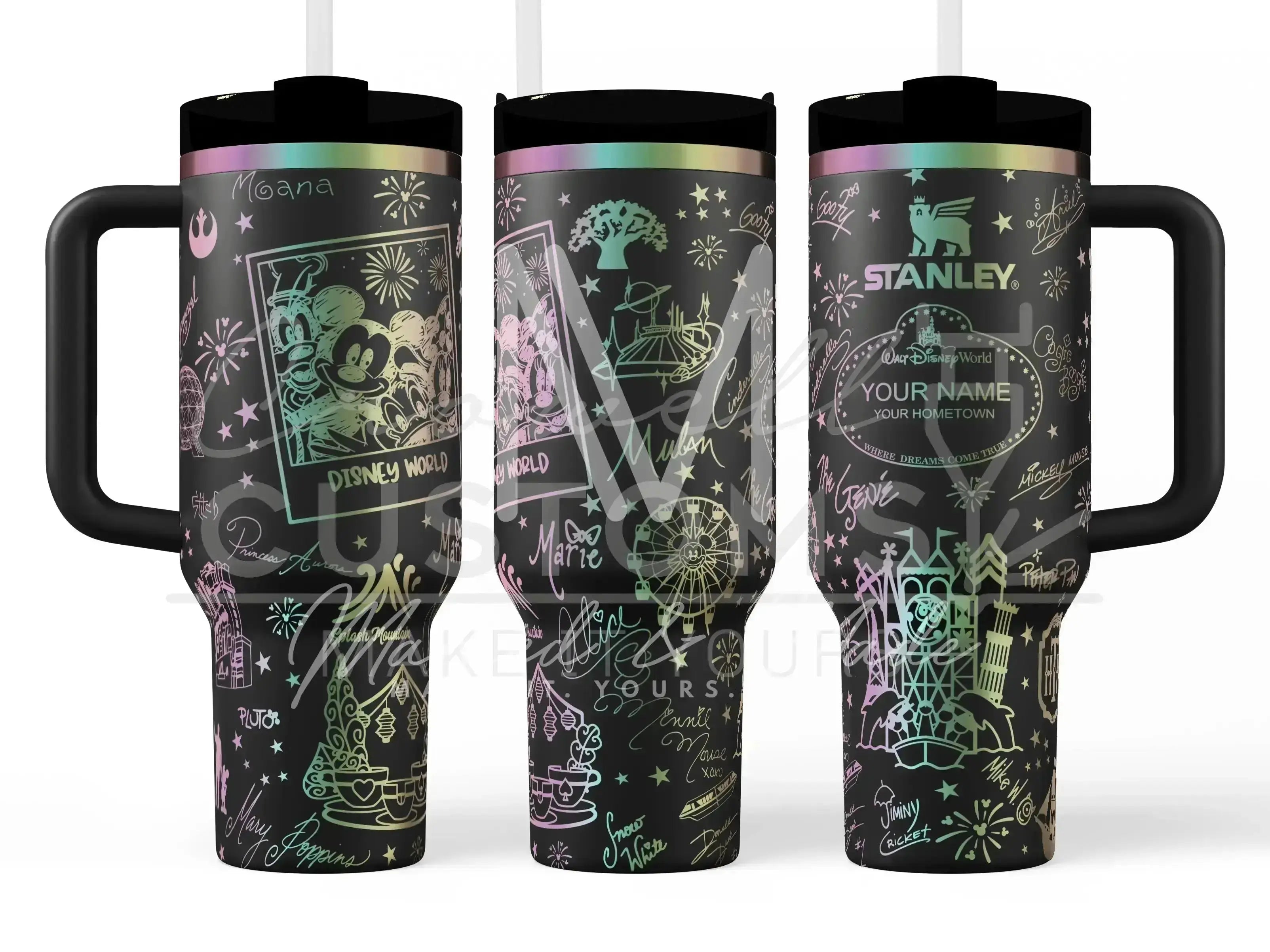 Disney World Rides  Quencher Tumbler (30oz, 40oz, + Stanleys)