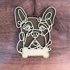 Dog Breed Doodle Line Art Ornament - Personalized 