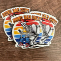 Doing Dad Shit | UV Printed Leather Hat Patch 