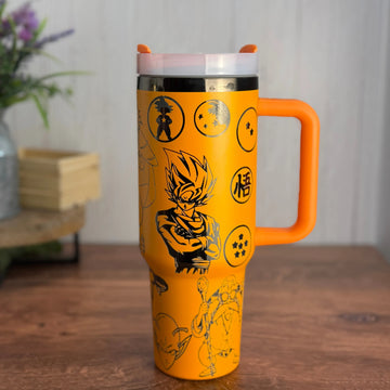 Dragon Ball Z Tumbler Orange to Black 40oz 