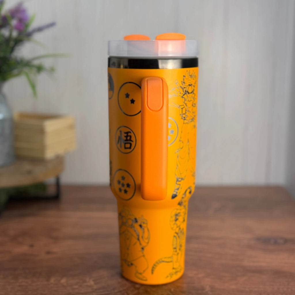 Dragon Ball Z Tumbler Orange to Black 40oz 