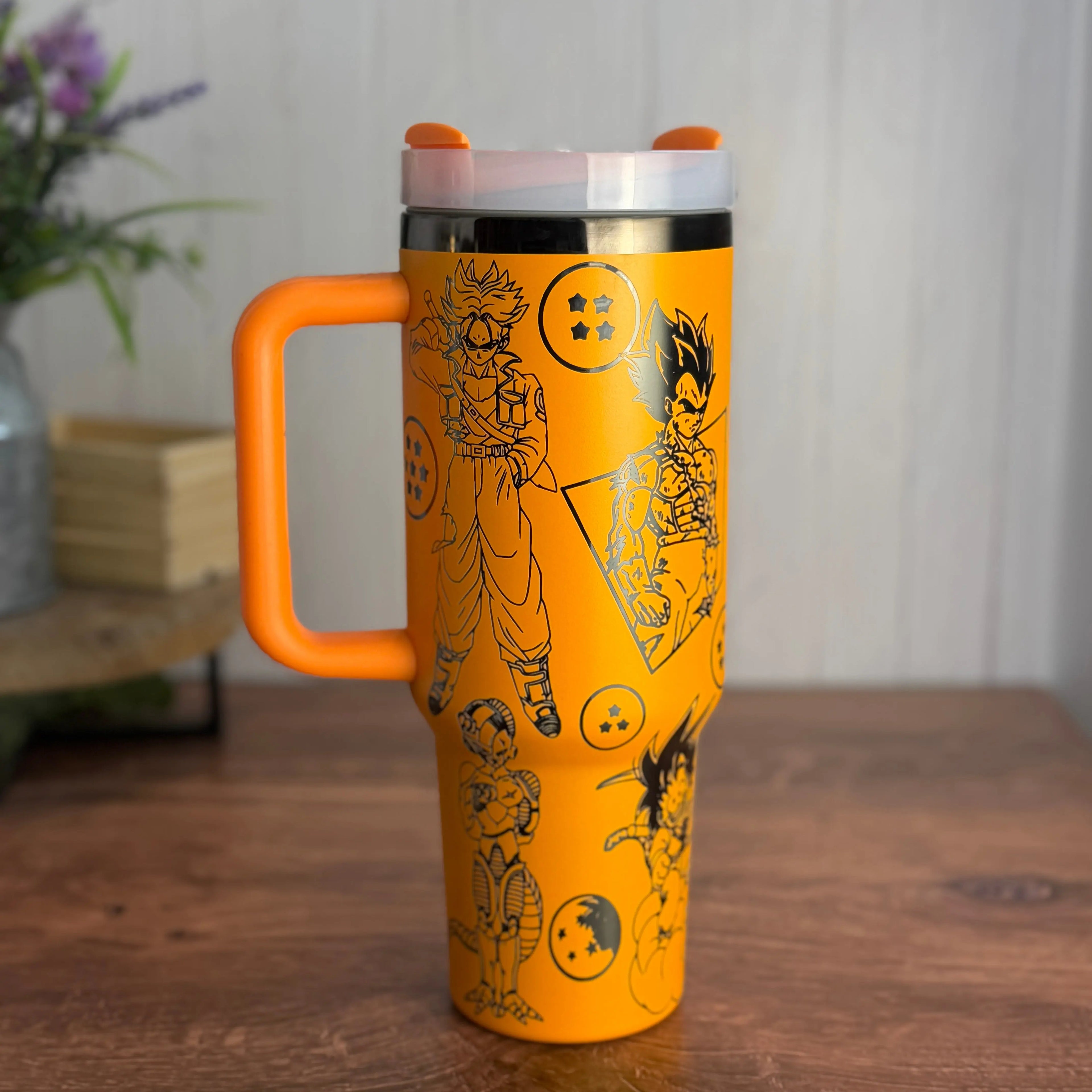 Dragon Ball Z Tumbler Orange to Black 40oz 
