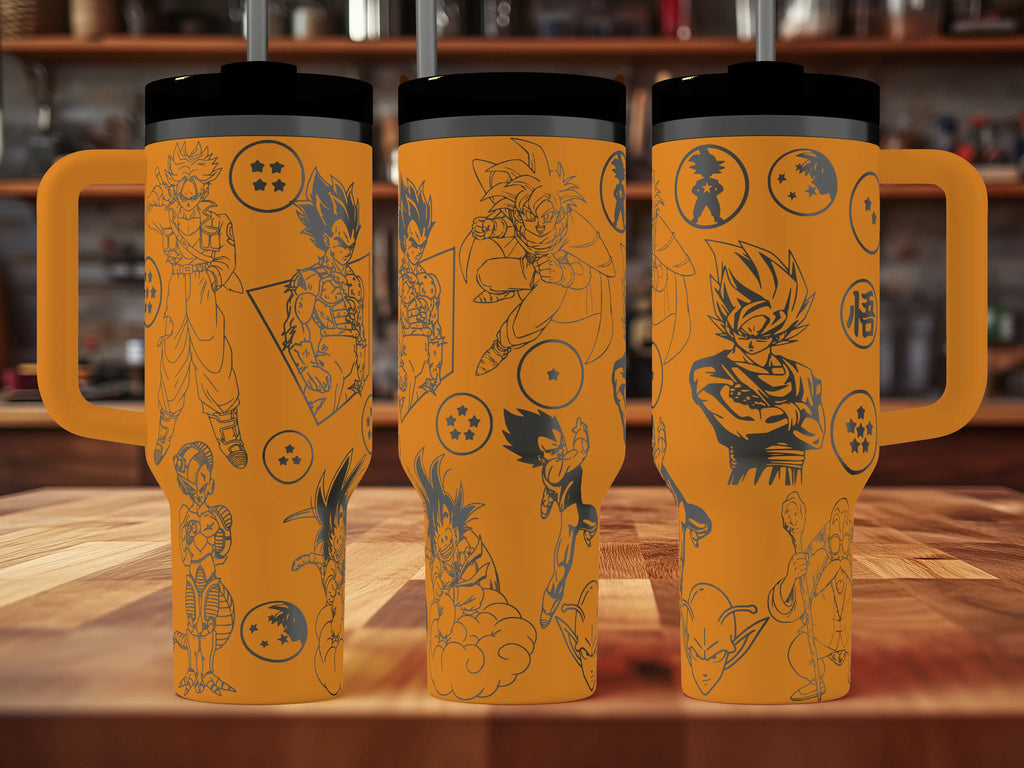 DragonBall Z Tumbler | 40oz, 30oz, Stanleys, 20oz, 16oz, 14oz, 10oz 