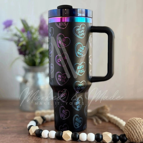 Dripping Hearts - Love  Quencher Tumbler (30oz, 40oz, + Stanleys)