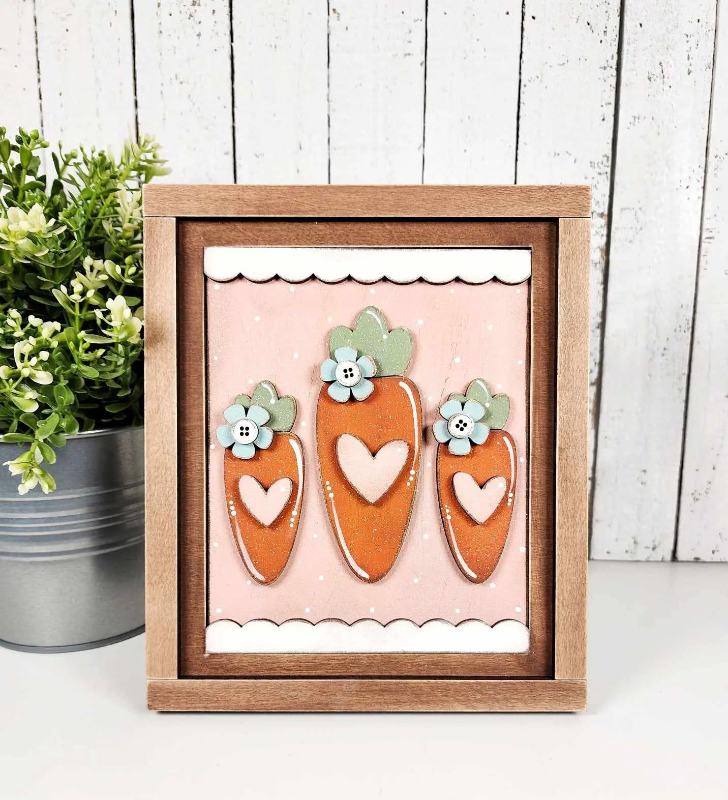 Easter Sign + Frame | Choice of 3 signs + Included Frame | DIY CUTOUT KIT 